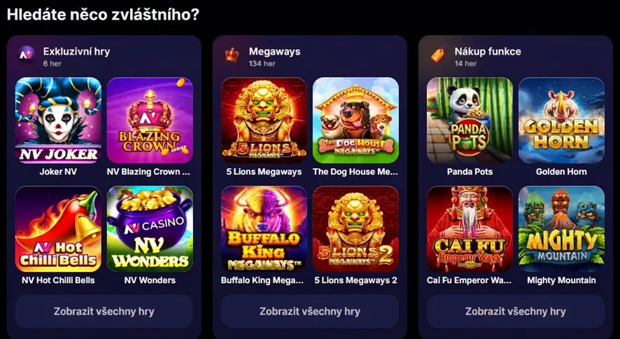 Hrajte nyní v kasinu NV
